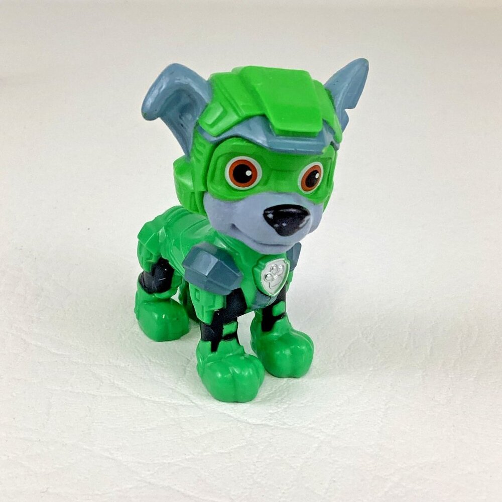 Paw Patrol Rescue Aqua Pups Rocky with Figure Transforming Sawfish Vehicle Toy - Picture 8 of 8